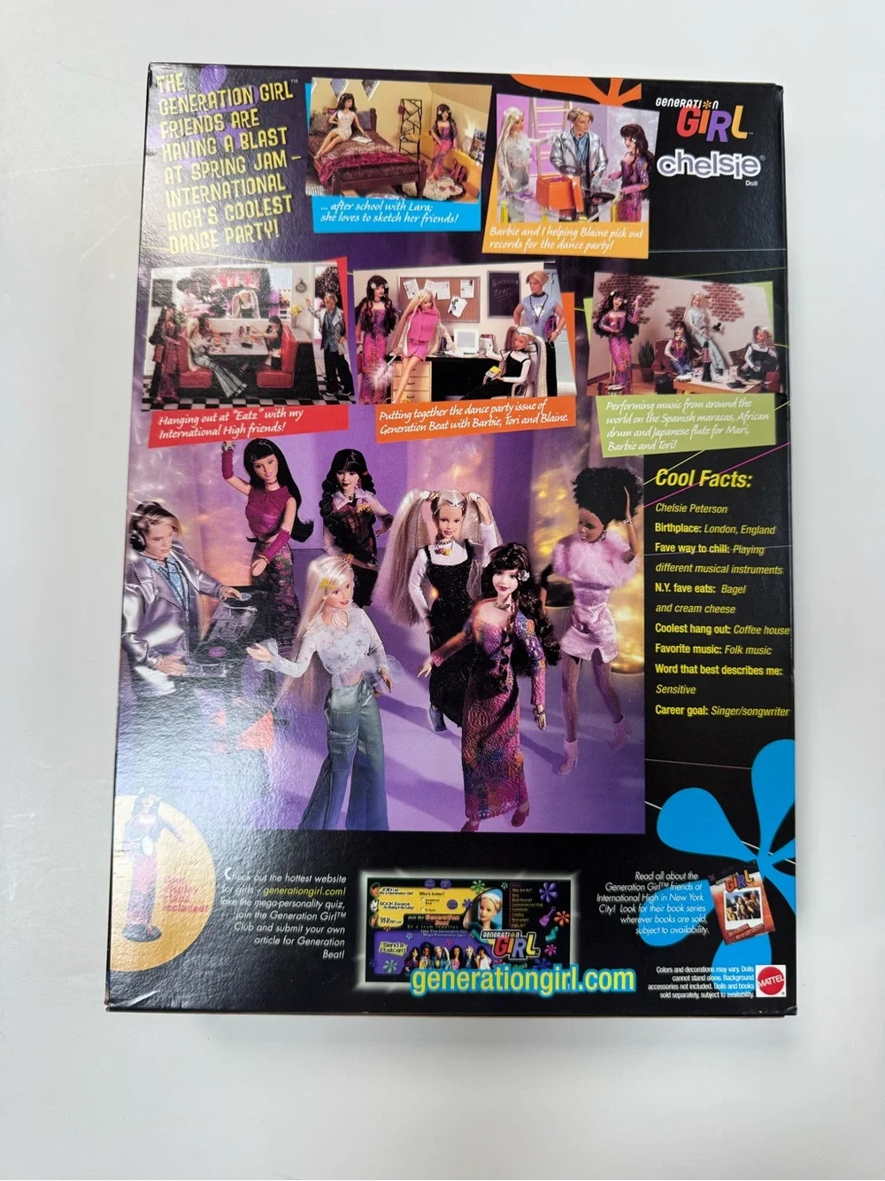 1999 NEW IN BOX Generation Girl Chelsie Dance Party Barbie Doll - Toys R Us